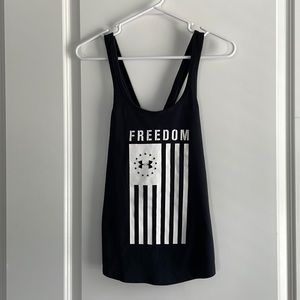 Under Armour Heat Gear cross back workout tank top